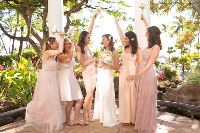 bridesmaids in Maui, Hawaii