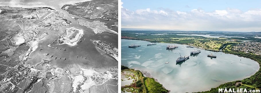 Pearl Harbor then and now