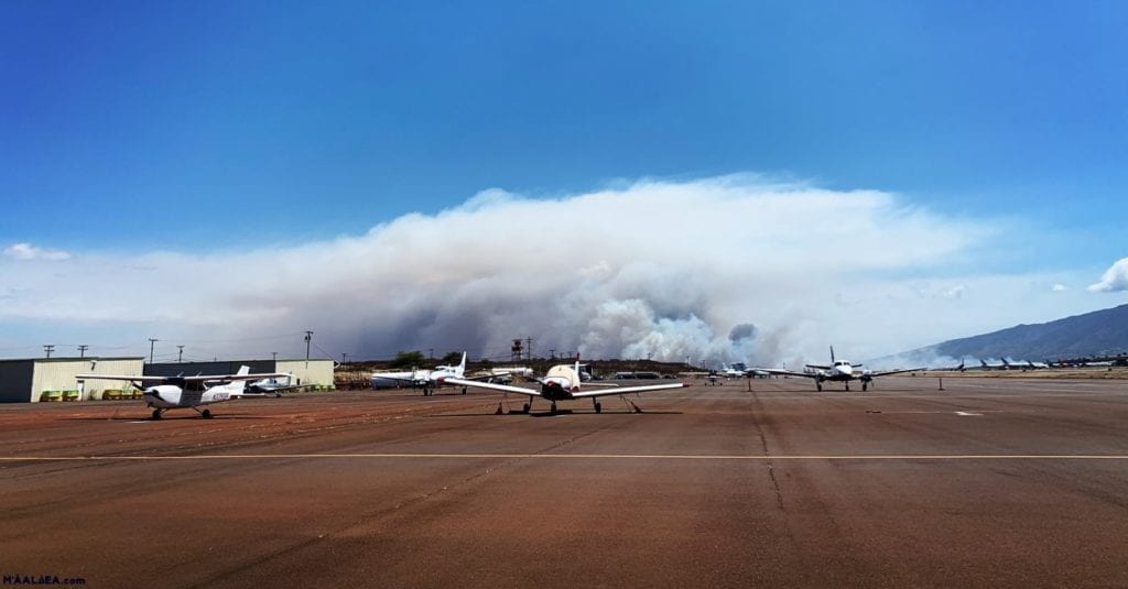 Massive Maui Fires Almost Contained - Maalaea Town - Maui Hawaii