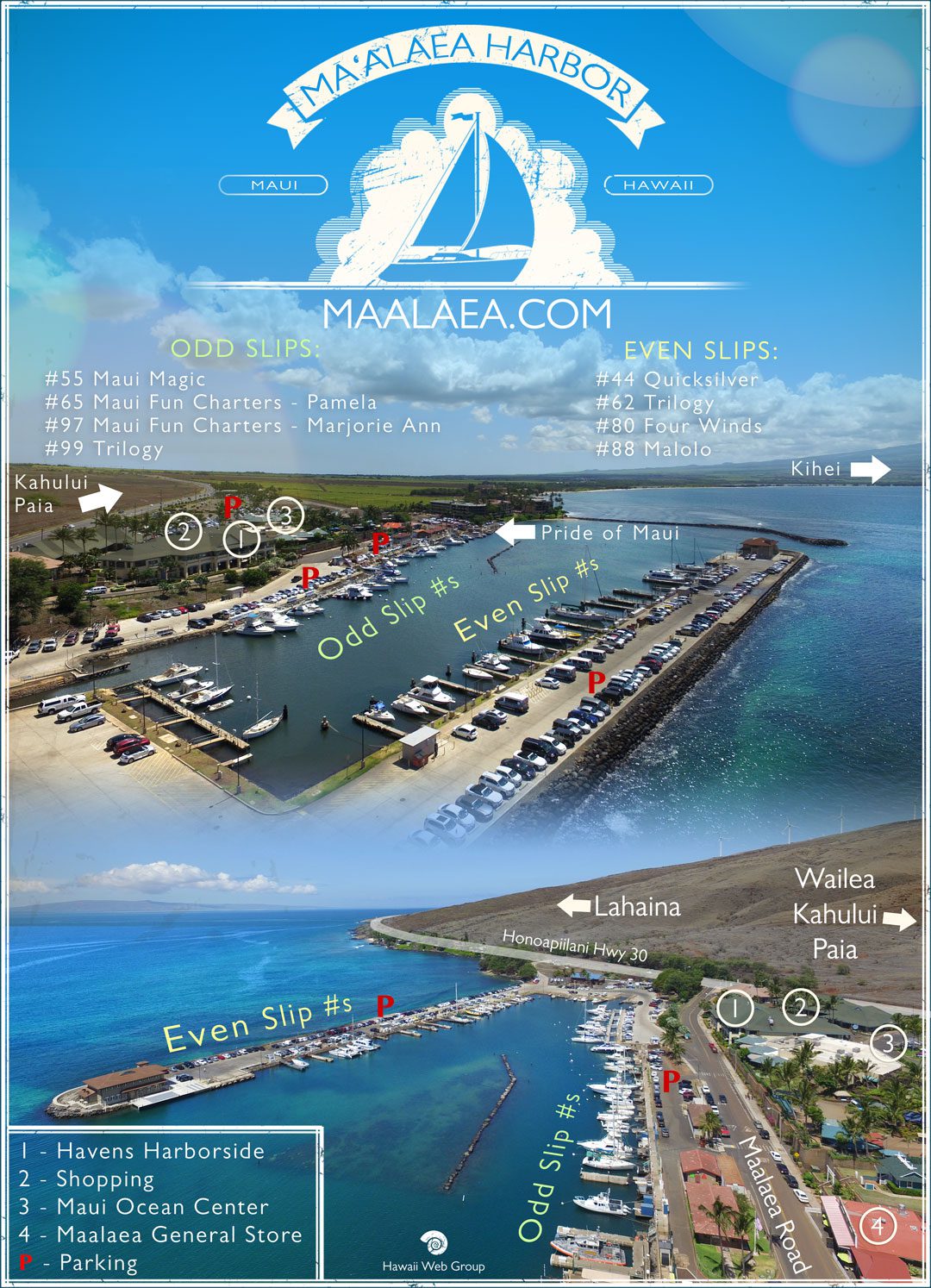 Maalaea Harbor Map